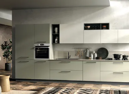 Cucina Moderna lineare Seta 05 di Essebi
