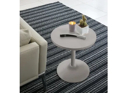Tavolino rotondo Era in laminato laccato opaco di Target Point