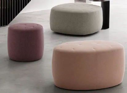 Pouf Bowl, Circus e Wilson in tessuto di Le Comfort