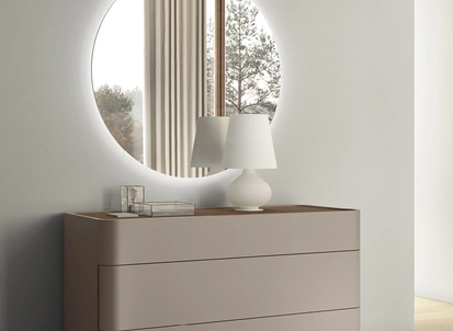 Specchiera con Led Tonda di Maronese