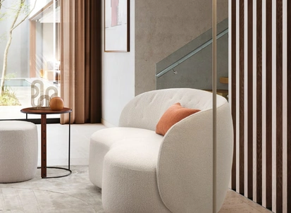 Lampada da terra in metallo laccato Dome di Le Comfort