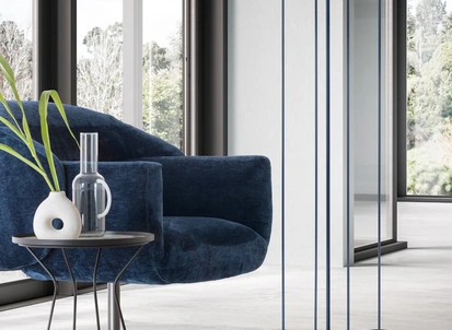 Lampada da terra Link in metallo laccato di Le Comfort