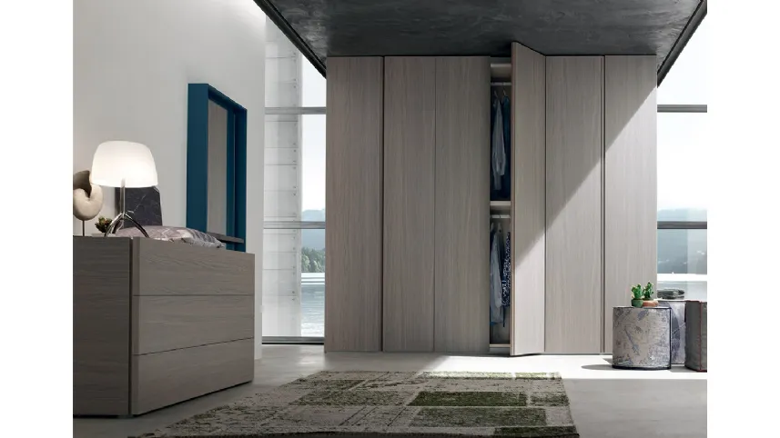 Armadio Step DL123 in melaminico Olmo Grigio di Maronese Acf