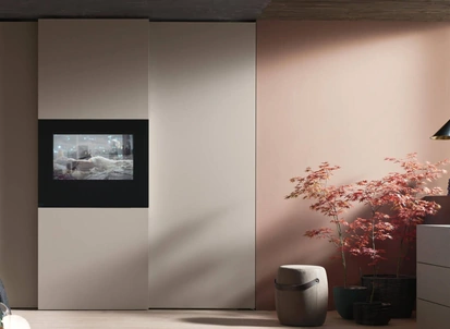 Armadio con TV Wallblog3 di Maronese