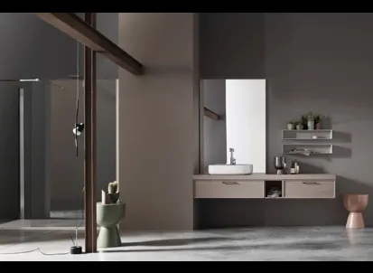 Mobile da Bagno sospeso in Frassino Vanity 02 di Arcom