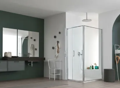 Box doccia con ante ad apertura sia verso l'interno che verso l'interno S6 Saloon di Arcom