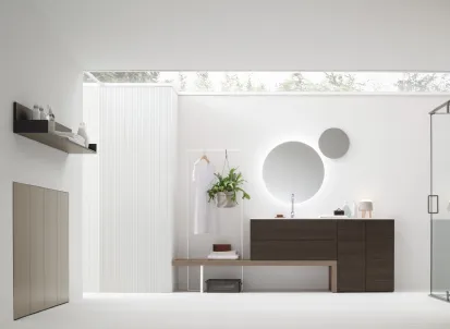 Mobile da Bagno per lavanderia in melaminico I-WASH 05 di Arcom