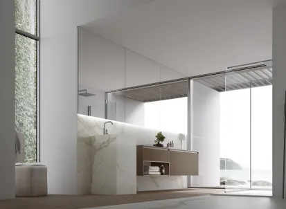 Lavabo monolite Free in marmo di Arcom
