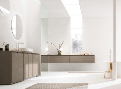 Mobile da Bagno Shape 07 in rovere orzo di Arcom