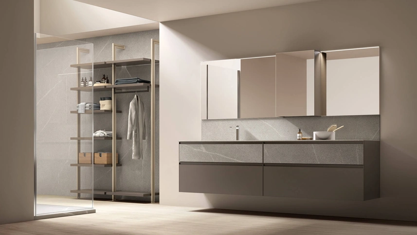 Mobile da Bagno sospeso Shape 19 di Arcom