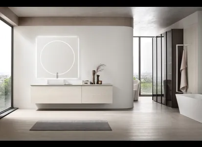 Mobile da Bagno sospeso Soul 21 in rovere di Arcom