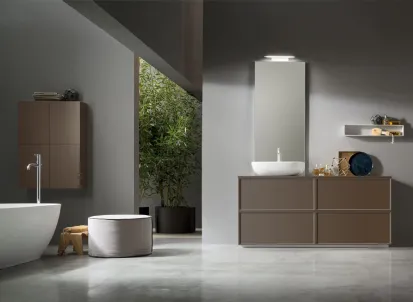 Mobile da Bagno a terra Vanity 13 in laccato opaco di Arcom