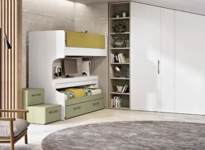 Cameretta 137 con letto scorrevole di Ferrimobili