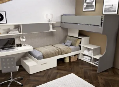 Cameretta 139 con letto scorrevole di Ferrimobili