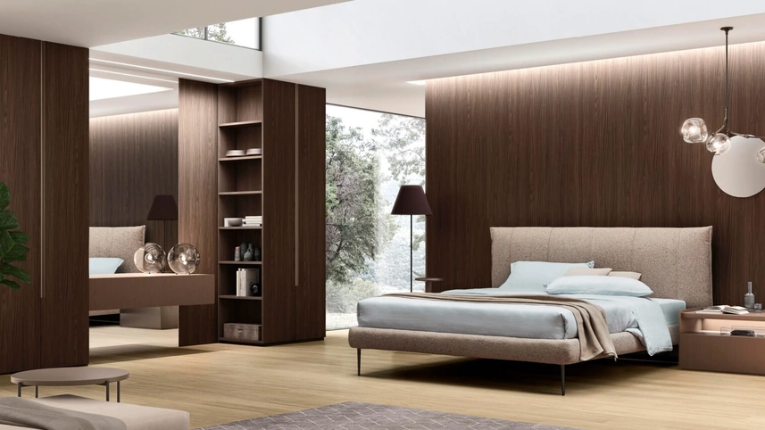 Letto imbottito Alby di Maronese