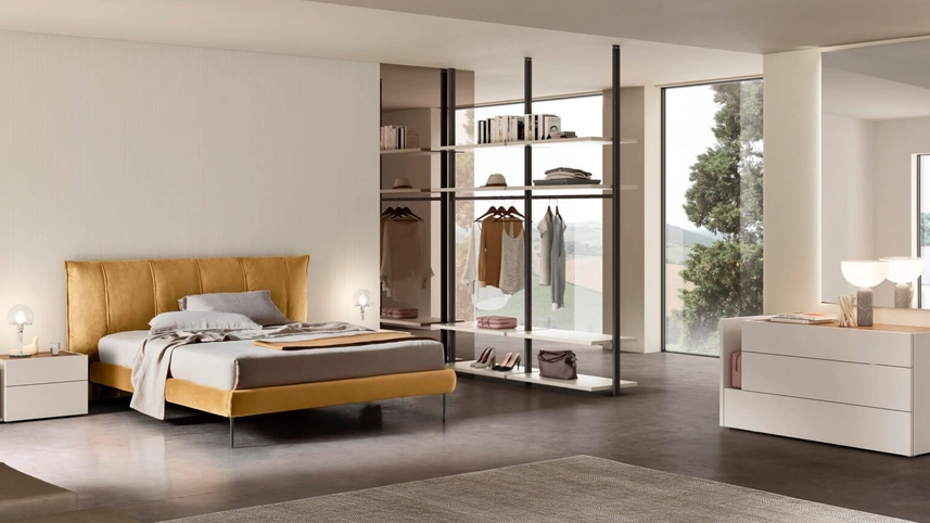Letto imbottito Alby di Maronese