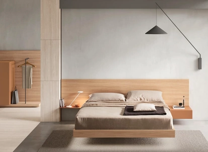 Letto con testiera Bumpy di Maronese