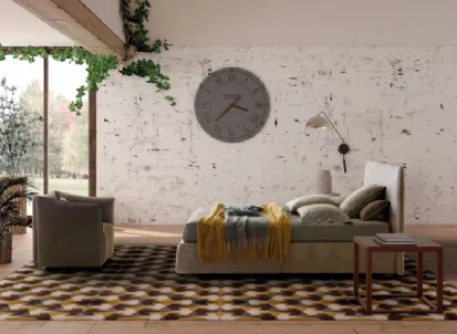 Letto in ecopelle Calvin di Le Comfort