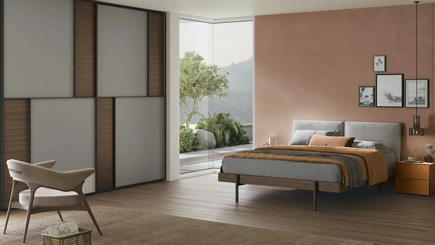 Letto con testiera Eden Soft di Dielle Modus