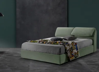 Letto giovane e moderno con testiera relax Tex di Excò