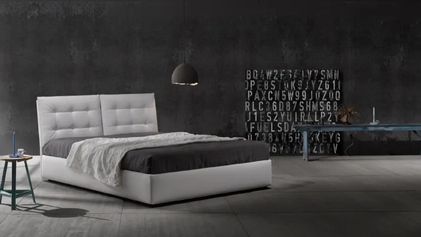 Letto in vellutino imbottito Zoè Quattro Ring 28 di Excò