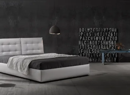 Letto in vellutino imbottito Zoè Quattro Ring 28 di Excò