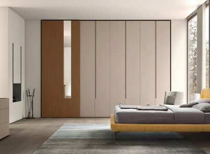 Letto in tessuto imbottito Henry di Maronese