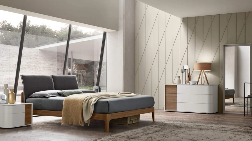 Letto imbottito Lena di Maronese