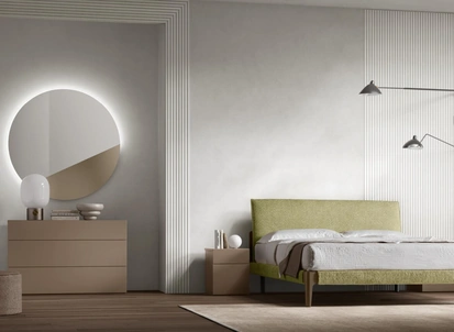 Letto imbottito Lena di Maronese