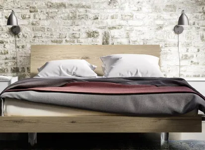 Letto con testiera Self di Mab