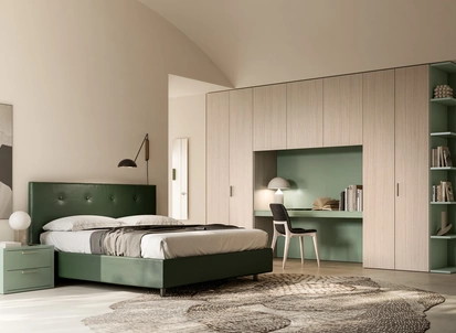 Letto matrimoniale Eros con contenitore di SantaLucia