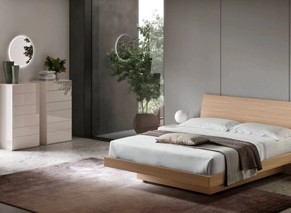 Letto con testiera e contenitore Vela di Maronese