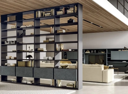 Libreria Line Up 13 bifacciale di Dielle Modus