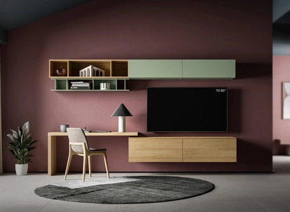 Parete Attrezzata Pratico PTG403 di SantaLucia