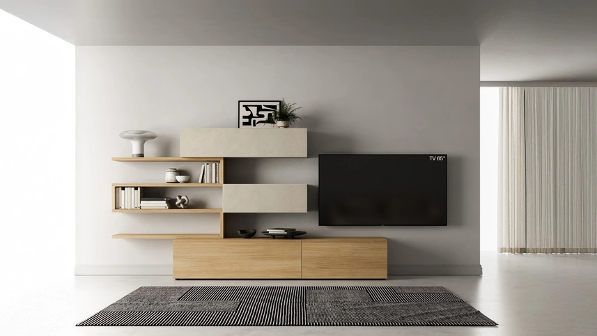 Parete Attrezzata Pratico PTG406 di SantaLucia