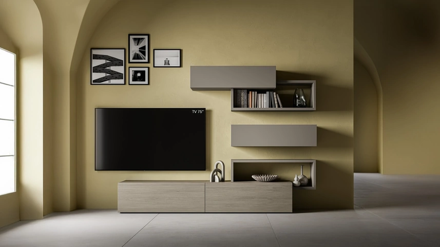 Parete Attrezzata Pratico PTG407 di SantaLucia