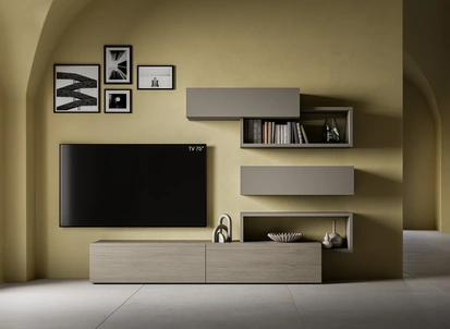 Parete Attrezzata Pratico PTG407 di SantaLucia