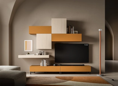 Parete Attrezzata Pratico PTG416 di SantaLucia