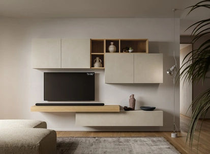 Parete Attrezzata Pratico PTG418 di SantaLucia