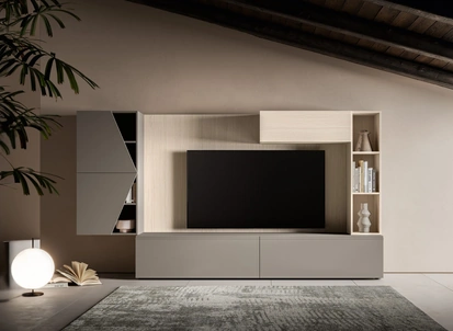 Parete Attrezzata Pratico PTG423 di SantaLucia