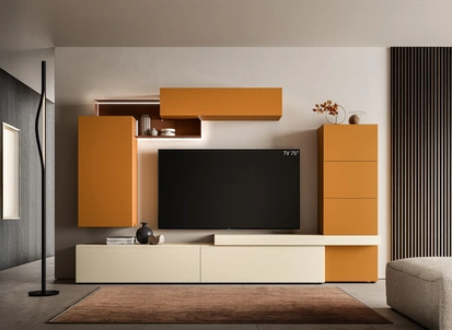 Parete Attrezzata Pratico PTG430 di SantaLucia