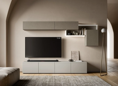 Parete Attrezzata Pratico PTG431 di SantaLucia