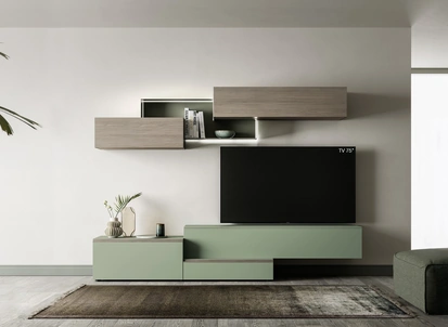 Parete Attrezzata Pratico PTG432 di SantaLucia