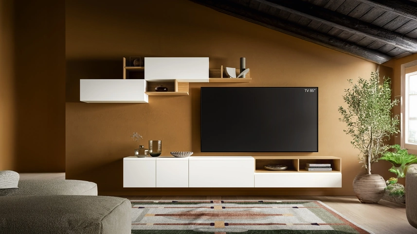 Parete Attrezzata Pratico PTG436 di SantaLucia