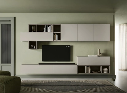 Parete Attrezzata Pratico PTG438 di SantaLucia