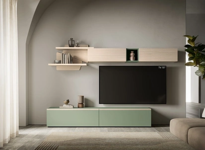 Parete Attrezzata Pratico PTG440 di SantaLucia