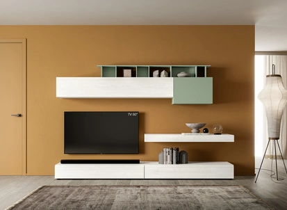 Parete Attrezzata Pratico PTG444 di SantaLucia