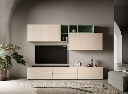 Parete Attrezzata Pratico PTG445 di SantaLucia