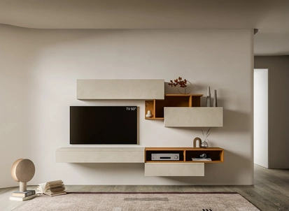 Parete Attrezzata Pratico PTG447 di SantaLucia