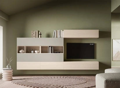 Parete Attrezzata Pratico PTG449 di SantaLucia